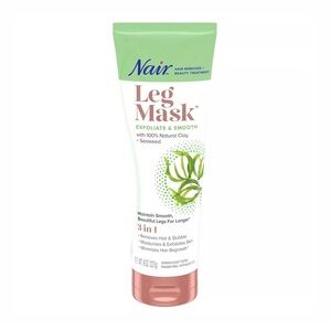 Nair Leg Mask Exfoliate & Smooth Removes Hair & Stubble Moisturizes & Exfoliates